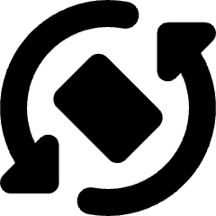Phone Rotate Mobile Icon from Micro Solid Set