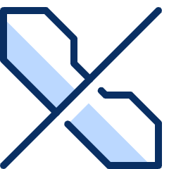 Phone Silent Icon from Cyber Duotone Set