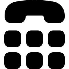 Teletype Phone Number Icon from Ultimate Bold Set