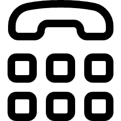 Teletype Phone Number Icon from Ultimate Regular Set