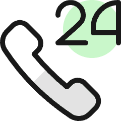 Phone Actions 24 Support Icon from Ultimate Colors Set