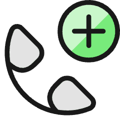 Phone Actions Add 1 Icon from Ultimate Colors Set