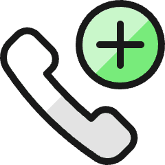 Phone Actions Add Icon from Ultimate Colors Set