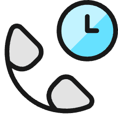Phone Actions Clock 1 Icon from Ultimate Colors Set