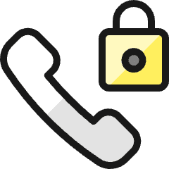 Phone Actions Lock Icon from Ultimate Colors Set
