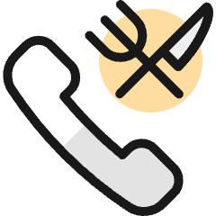 Phone Actions Restaurant Icon from Ultimate Colors Set