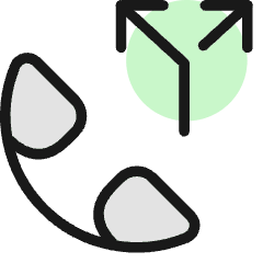 Phone Actions Split 1 Icon from Ultimate Colors Set