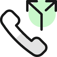 Phone Actions Split Icon from Ultimate Colors Set