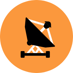 Satellite Dish Icon from Kameleon Pop Set