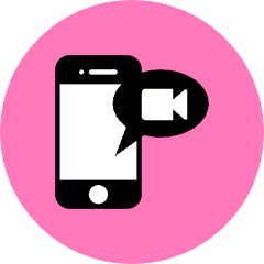 Smartphone Video Icon from Kameleon Pop Set