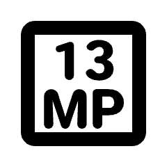 13mp Icon from Rounded Line - Material Pro Set