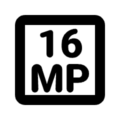 16mp Icon from Rounded Line - Material Pro Set