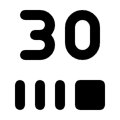 30fps Select Icon from Rounded Line - Material Pro Set