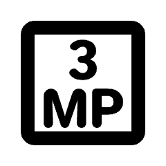 3mp Icon from Rounded Line - Material Pro Set