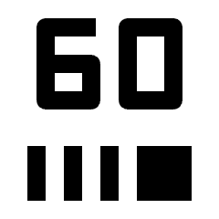 60fps Select Icon from Outlined Line - Streamline Material Set