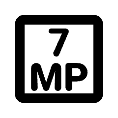 7mp Icon from Rounded Line - Material Pro Set