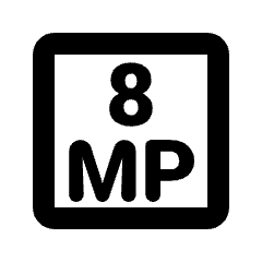 8mp Icon from Rounded Line - Material Pro Set