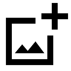 Add Photo Alternate Icon from Sharp Line - Streamline Material Set