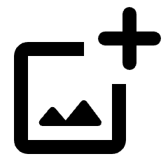 Add Photo Alternate Icon from Rounded Line - Material Pro Set