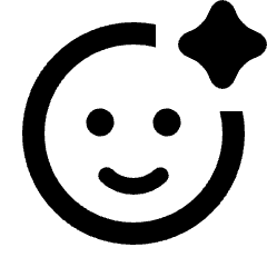 Ai Photo Retouch Icon from Rounded Line - Material Pro Set