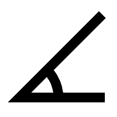 Angle 45 Icon from Sharp Line - Streamline Material Set