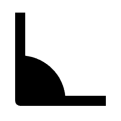 Angle 90 Fill Icon from Outlined Fill - Streamline Material Set