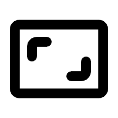 Aspect Ratio Icon from Rounded Line - Material Pro Set