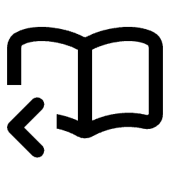 Auto Stories Previous Icon from Rounded Line - Material Pro Set