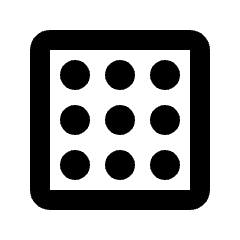 Background Dot Small Icon from Rounded Line - Material Pro Set