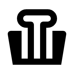 Binder Clip Fill Icon from Outlined Fill - Streamline Material Set