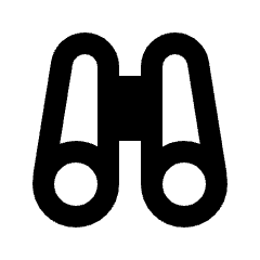 Binoculars Icon from Sharp Line - Streamline Material Set