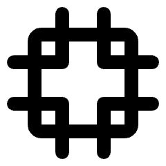 Bleed Marks Icon from Rounded Line - Material Pro Set