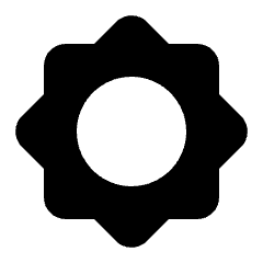 Brightness 5 Fill Icon from Rounded Fill - Streamline Material Set