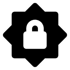 Brightness Lock Fill Icon from Outlined Fill - Streamline Material Set