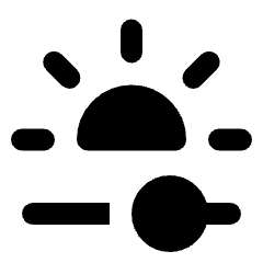 Brightness Slider Fill Icon from Rounded Fill - Streamline Material Set