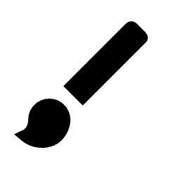 Brush Fill Icon from Outlined Fill - Streamline Material Set