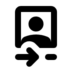 Camera Front Icon from Rounded Line - Material Pro Set