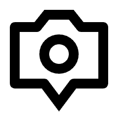 Camera Geopen Icon from Outlined Line - Streamline Material Set