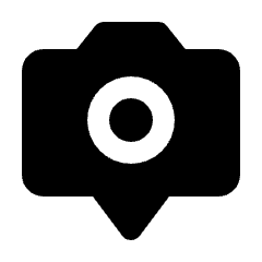 Camera Geopen Fill Icon from Rounded Fill - Material Pro Set