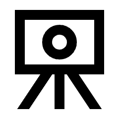 Camera Tripod Icon from Sharp Line - Streamline Material Set