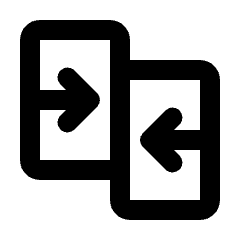 Compare Alt Icon from Rounded Line - Streamline Material Set