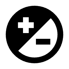 Contrast Circle Icon from Sharp Line - Streamline Material Set