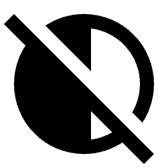 Contrast Rtl Off Icon from Sharp Line - Streamline Material Set