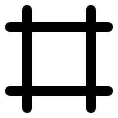 Crop Marks Fill Icon from Rounded Fill - Material Pro Set