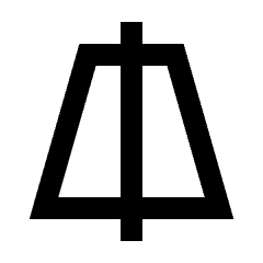 Edit Trapezoid Vertical Icon from Sharp Line - Material Pro Set