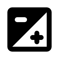 Exposure Square Icon from Rounded Line - Streamline Material Set