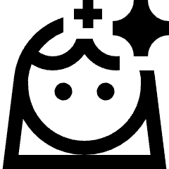 Face Retouch Icon from Sharp Line - Streamline Material Set