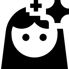 Face Retouch Fill Icon from Sharp Fill - Material Pro Set