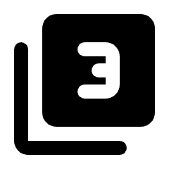 Filter 3 Fill Icon from Rounded Fill - Streamline Material Set