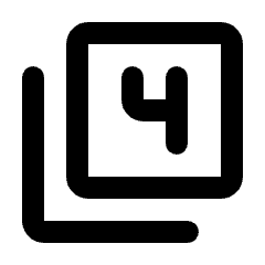 Filter 4 Icon from Rounded Line - Streamline Material Set